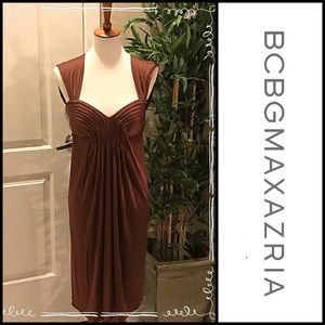 BCBG Maxazria Sleeveless Empire Waist Dress Sz M